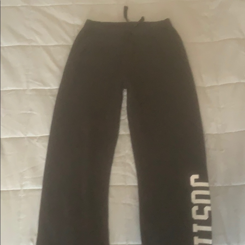 Black justice sweatpants size 8